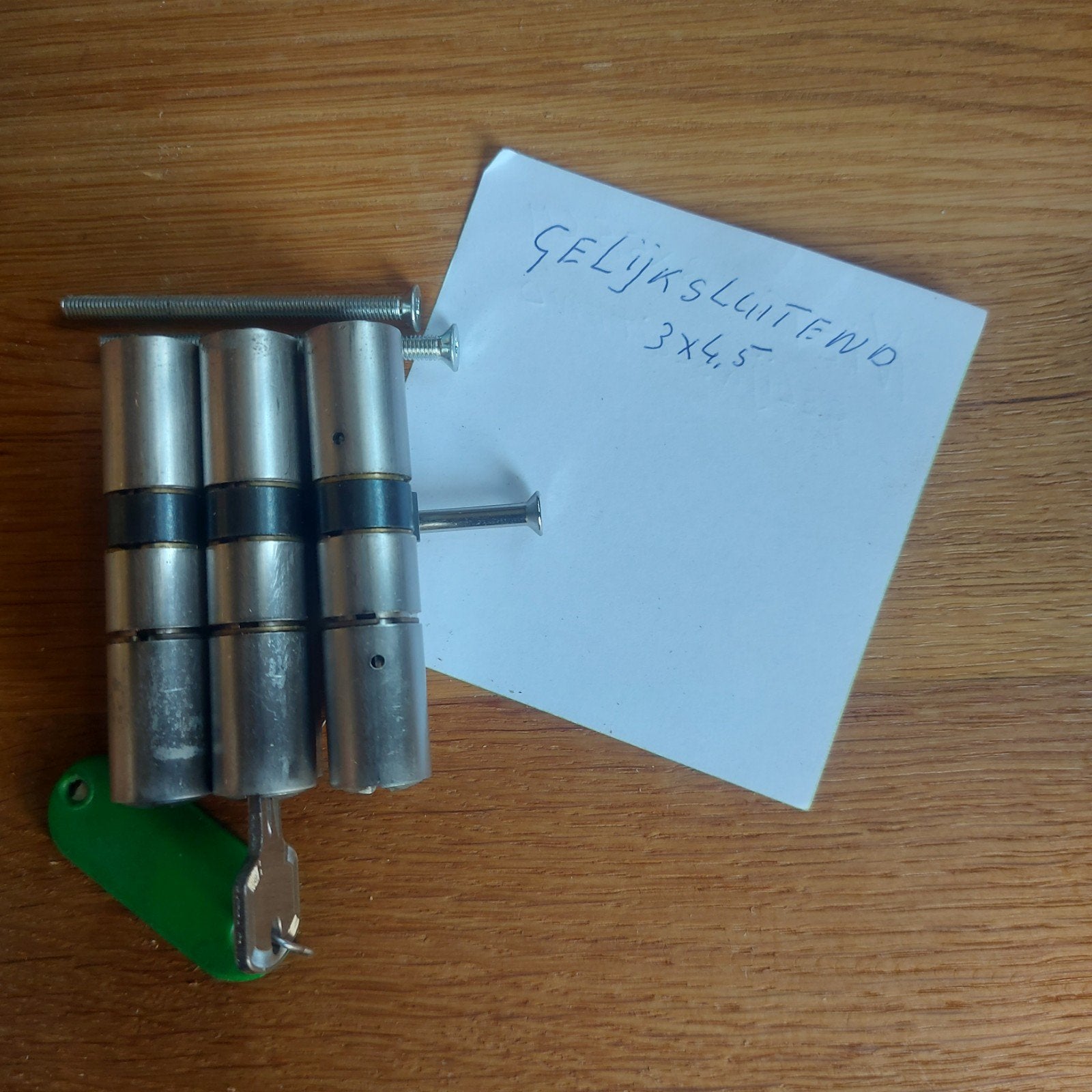 cilinders gelijksluitend, Ophalen, Gebruikt, Koper of Messing, Slot