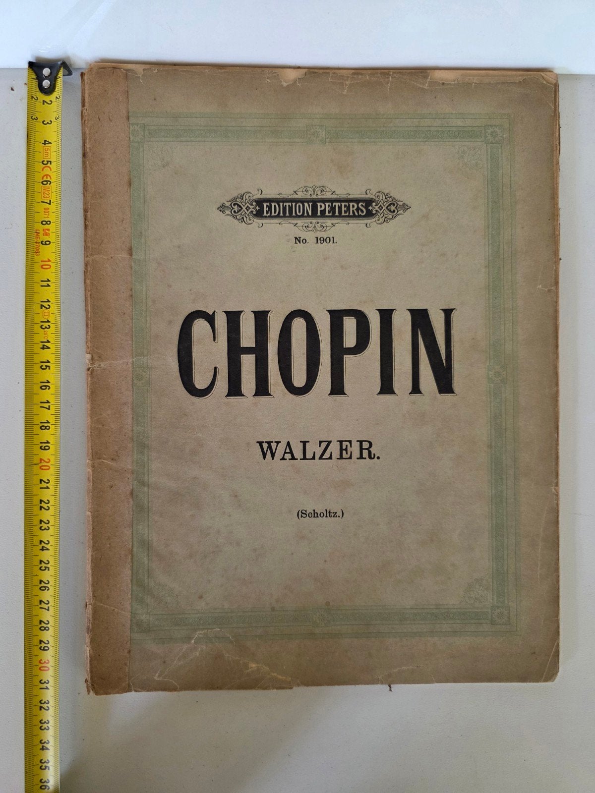 Chopin Walzer - Oude bladmuziek voor piano (Edition Peters), Gebruikt, Klassiek, Ophalen of Verzenden, Artiest of Componist
