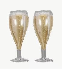 Opblaas champagne fles en ring, Ophalen of Verzenden, Nieuw, Versiering, Geboorte of Huwelijk