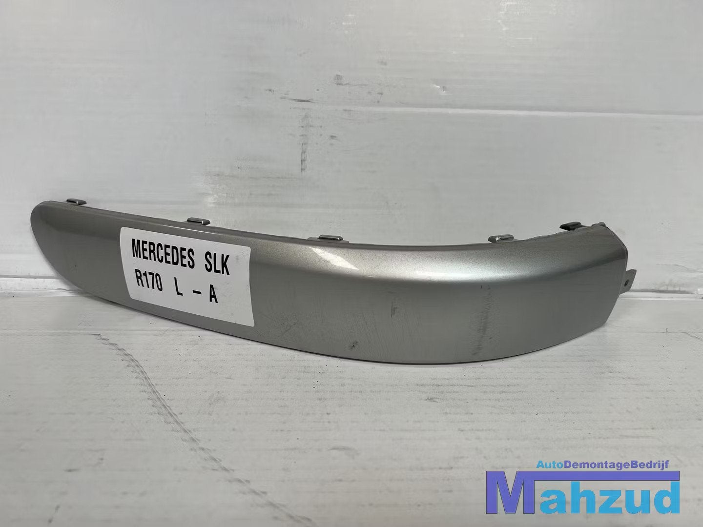 MERCEDES SLK R170 zilver Links achter bumper strip A17088505, Gebruikt, Mercedes-Benz AG, Mercedes-Benz, Ophalen of Verzenden
