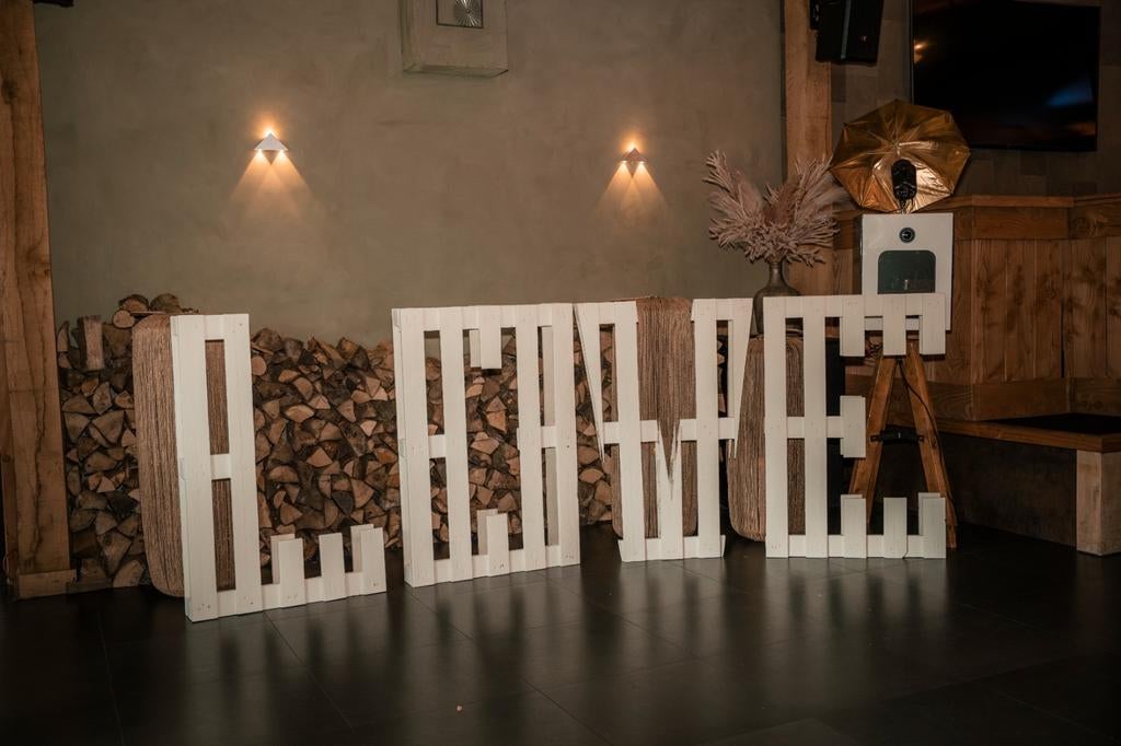 Grote LOVE letters van pallets voor bruiloft/feest, Ophalen, Hout, Gebruikt, Landelijk