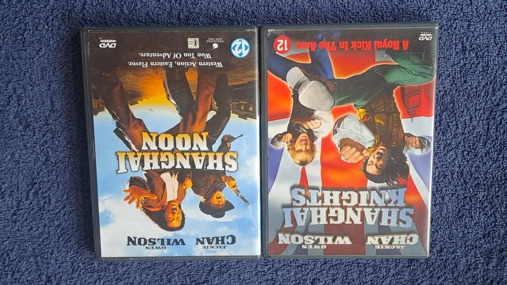 Shanghai Noon & Knights "Jackie Chan, Owen Wilson", Alle leeftijden, Ophalen of Verzenden, Zo goed als nieuw, Actiekomedie