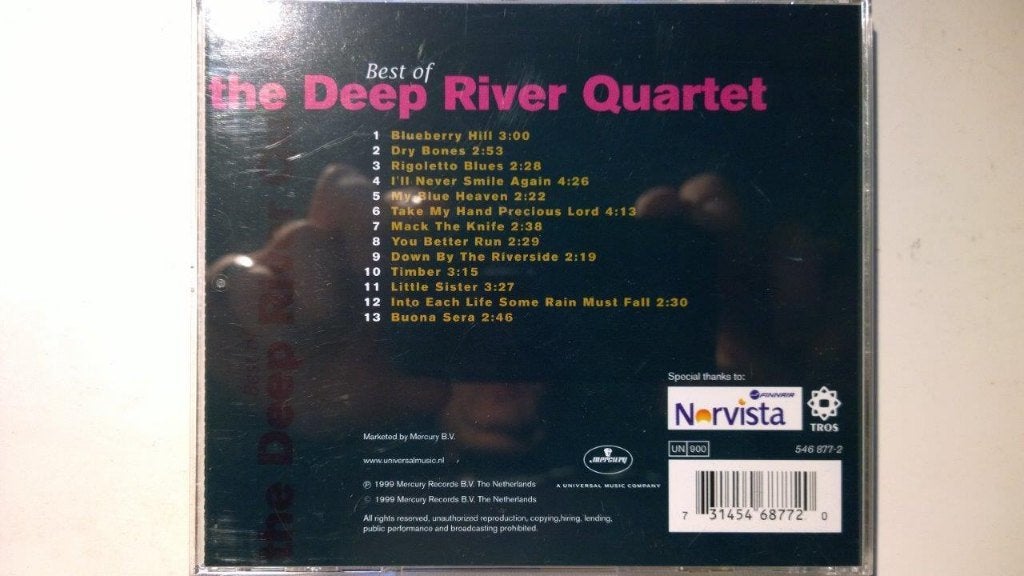Deep River Quartet - The Best Of The Deep River Quartet, Ophalen of Verzenden, Zo goed als nieuw, Jazz, Album