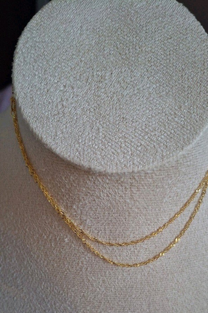 gouden gourmet twist ketting 9krt, Ophalen of Verzenden, Nieuw, Goud, Goud