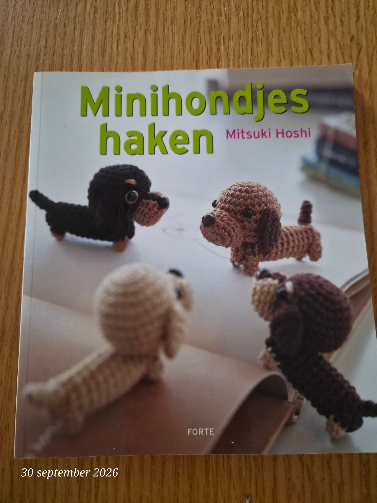 Mitsuki Hoshi - Minihondjes haken, Breien en Haken, Mitsuki Hoshi, Ophalen of Verzenden, Zo goed als nieuw