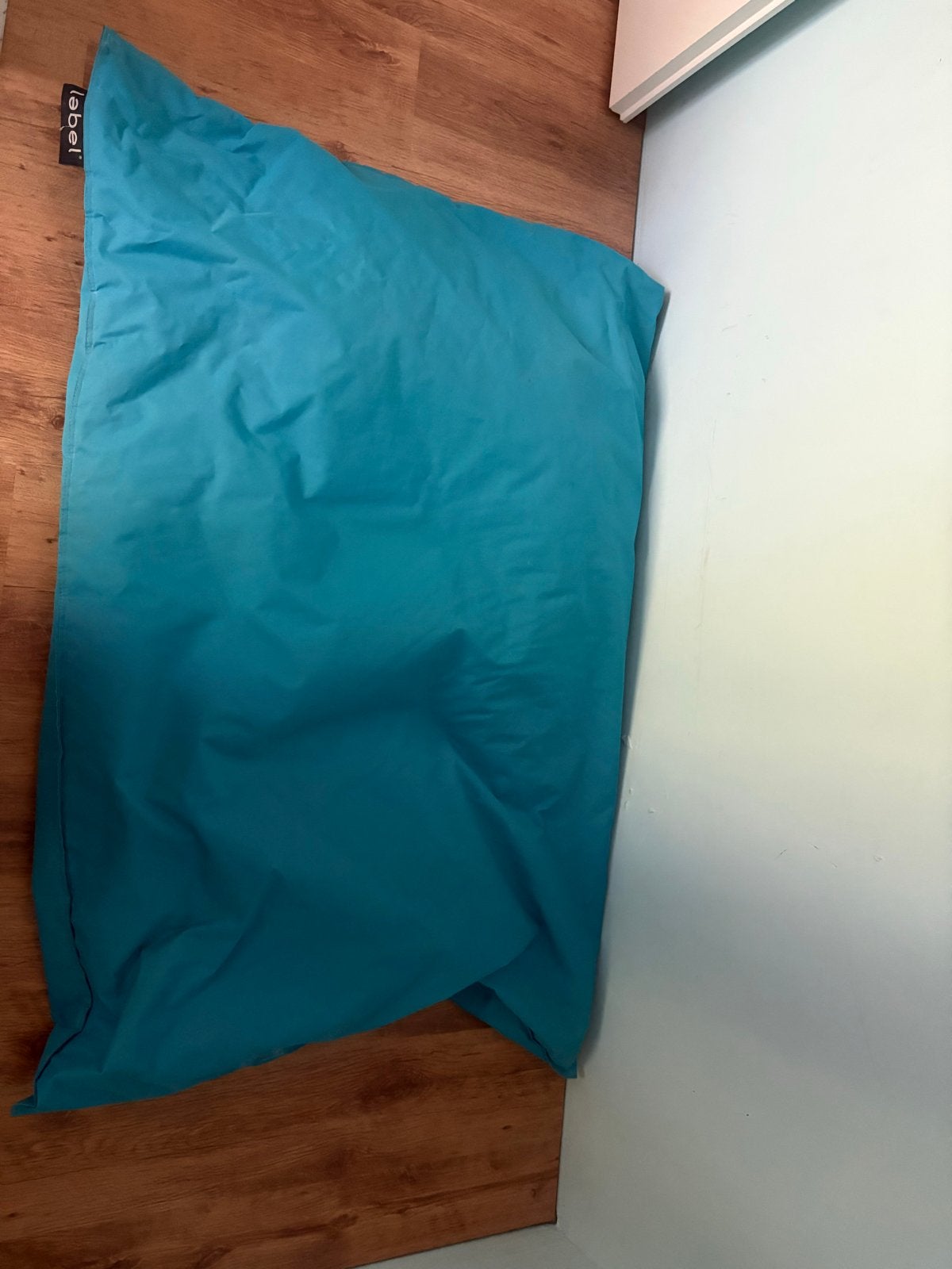 Zitzak van Label in turquoise, Huis en Inrichting, Ophalen, Gebruikt, Overige kleuren, Zitzak