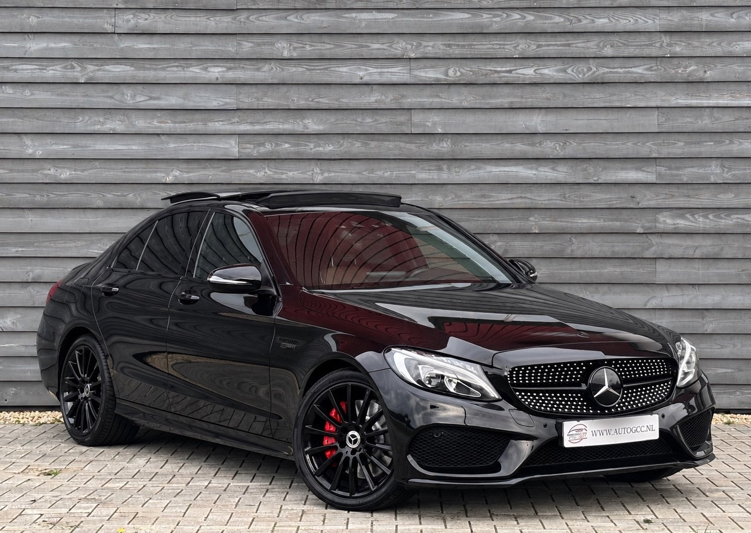 Mercedes-Benz C-klasse 450 C43 AMG 4MATIC PANO MEMORY BURMES, Auto's, Dealer onderhouden, 367 pk, Vierwielaandrijving, C-Klasse