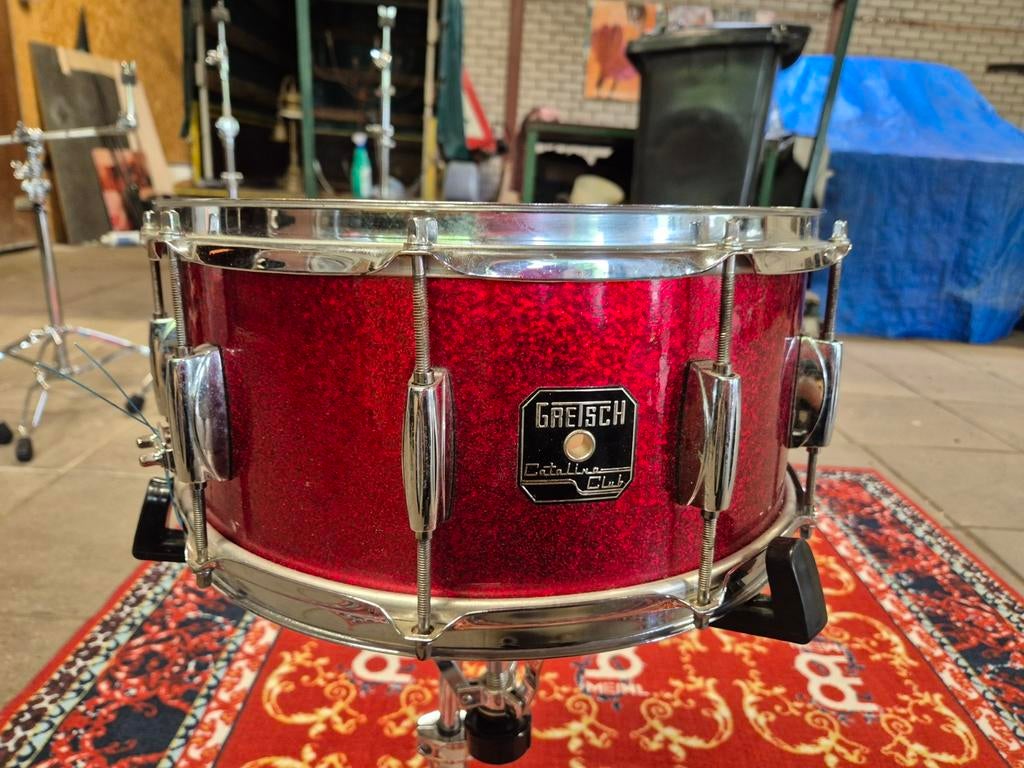 Gretsch Catalina snare 14 x 6,5 + heel veel andere drumgear!, Muziek en Instrumenten, Ophalen of Verzenden, Zo goed als nieuw