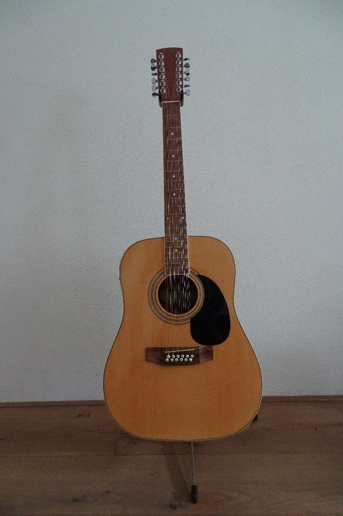 klassieke semi akoestische gitaar Maykie 12 snaren, Ophalen, Zo goed als nieuw, Western- of Steelstringgitaar, 12-snarig