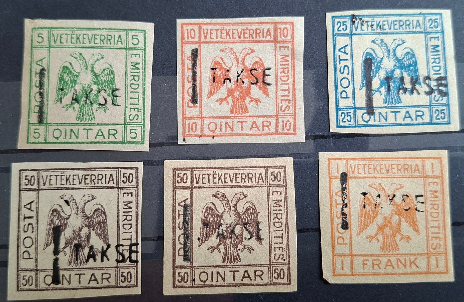 Albanië 1913. Cinderella Serie 3!! Met opdruk, Verzenden, Overige landen