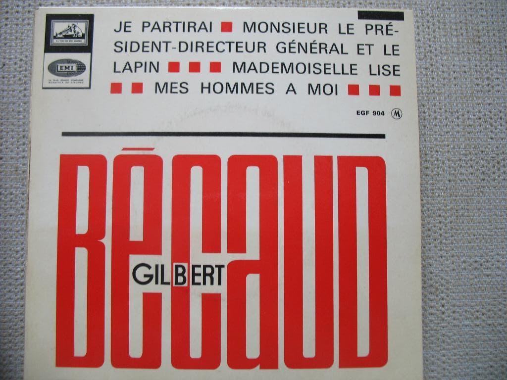 Gilbert Becaud - Je partirai ( e.p. + 3), Cd's en Dvd's, Vinyl Singles, Gebruikt, Overige genres, 7 inch, Ophalen of Verzenden