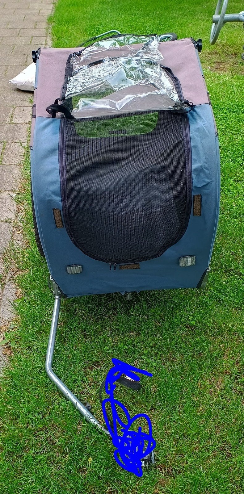 Honden fietskar gebruikt, exclusief koppeling, Fietsen en Brommers, Ophalen, Gebruikt, Hondenkar, 20 tot 40 kg
