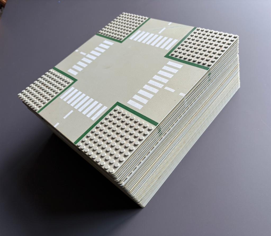 Lego straten, wegen, geondplaten, 33 stuks, Lego, Ophalen of Verzenden, Zo goed als nieuw, Compleet
