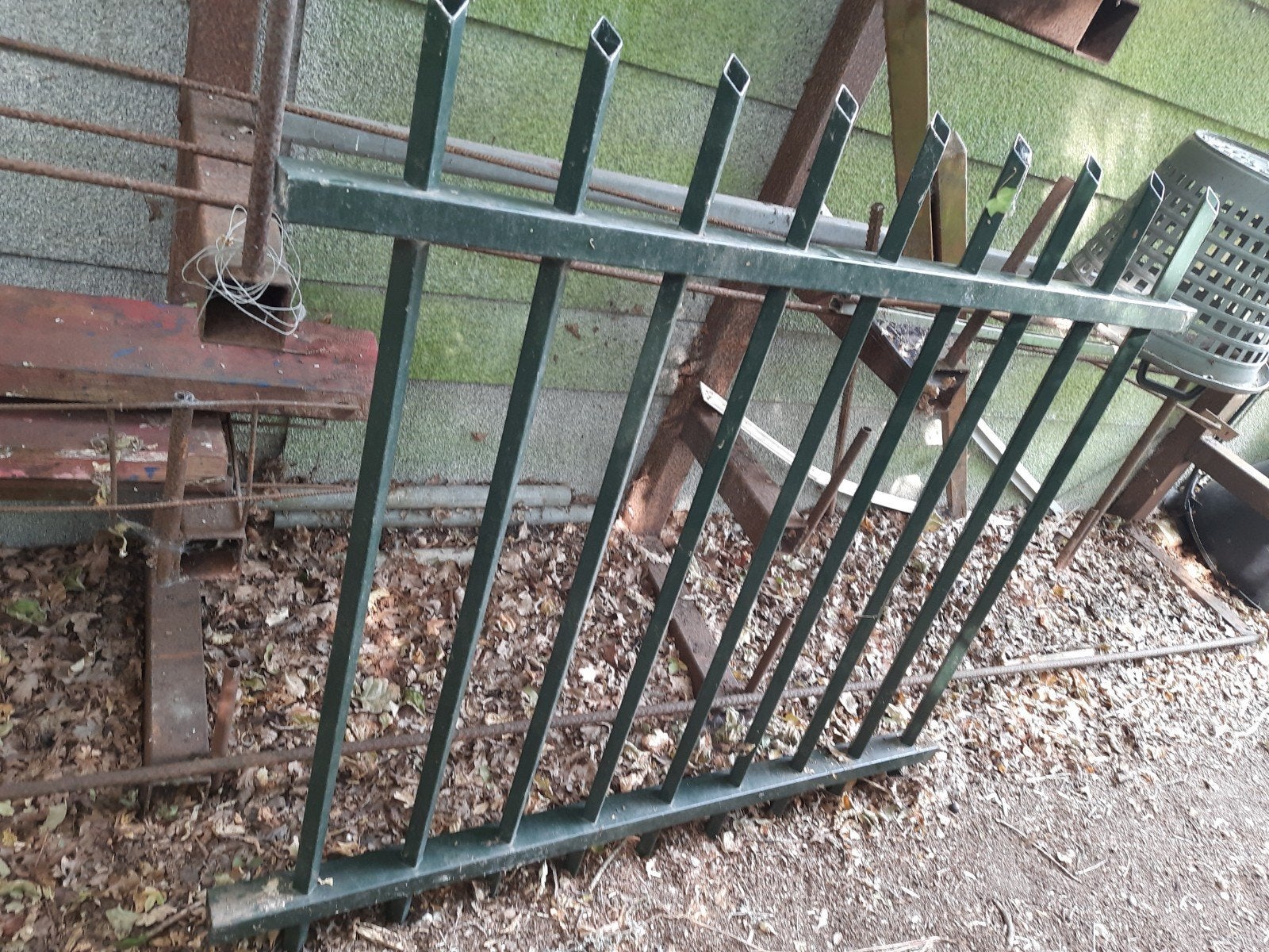 hekwerk staal gepoedercoat., Tuin en Terras, Tuinhekken en Hekwerk, Ophalen, Gebruikt, IJzer, Sierhekwerk