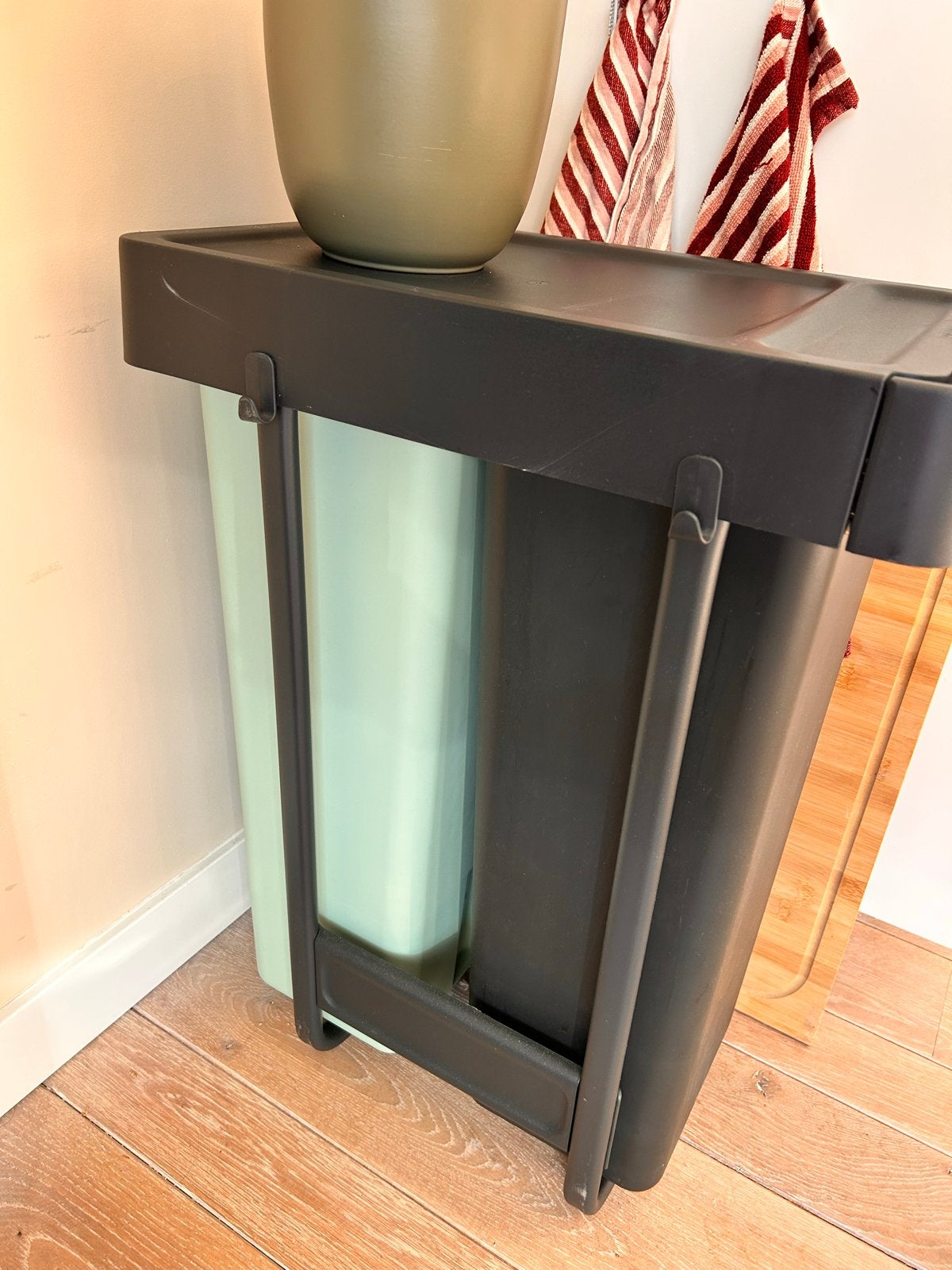 Brabantia Bo Touch Bin afvalemmer 2x30L inbouw, Ophalen, 40 liter of meer, Zo goed als nieuw, 75 – 100