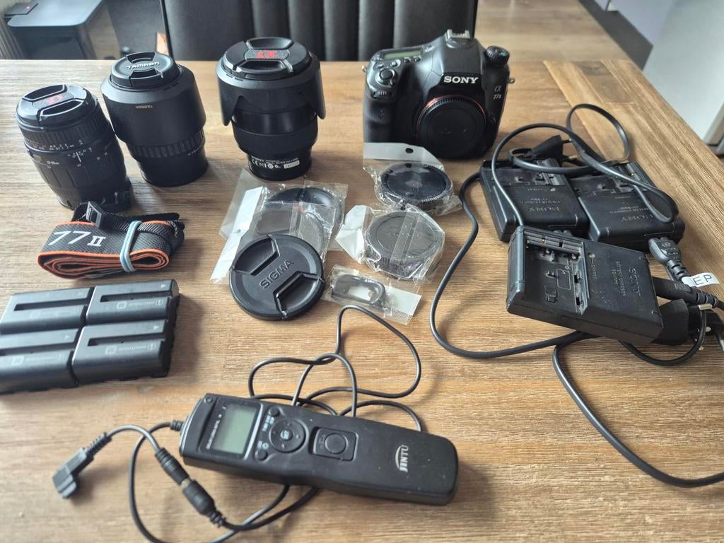 Sony A77 II + Sony DT 16-50mm f/2.8 en veel extra, Ophalen of Verzenden, Sony, Geen optische zoom