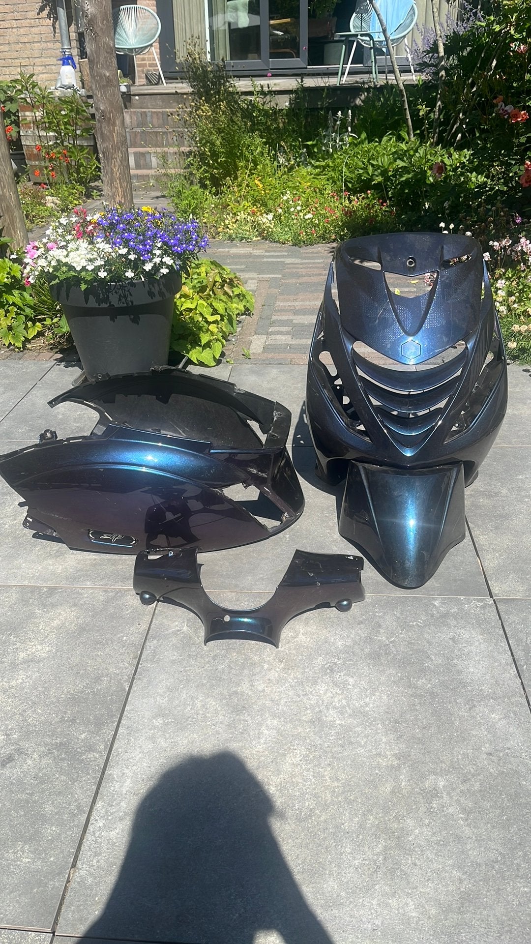 Piaggio zip kappenset, Fietsen en Brommers, Brommeronderdelen | Scooters, Ophalen, Gebruikt, Kap, Piaggio