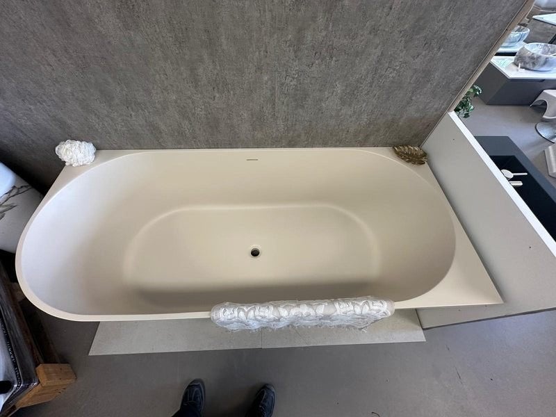 Ligbad Pinto 180x80 Mat Zand Cast Marble Hoekbad Rechts, Ophalen, Info@dealplein.nl, Dealplein, Bad