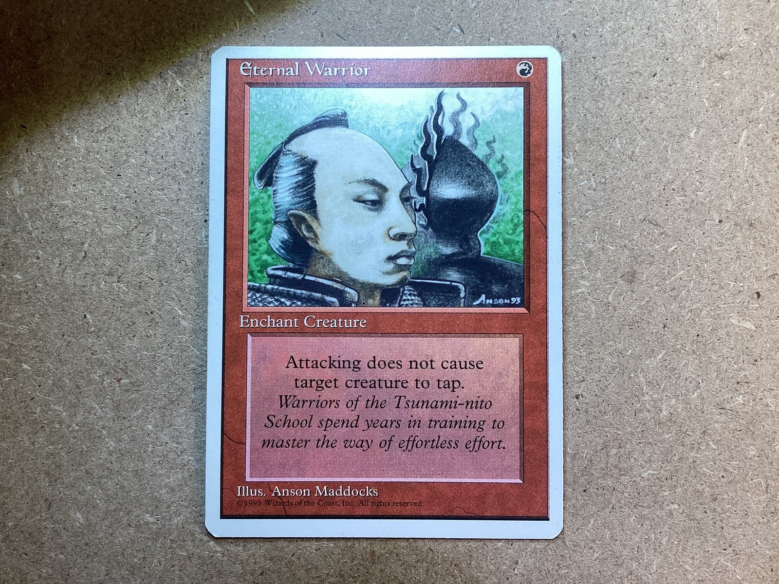 1x Eternal Warrior (Excellent), Ophalen of Verzenden, Zo goed als nieuw, Losse kaart