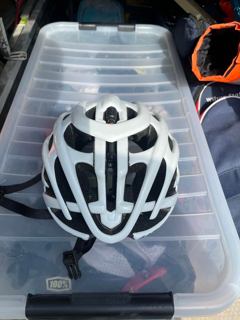 Laser fietshelm wit, Ophalen of Verzenden, Zo goed als nieuw, Heer of Dame