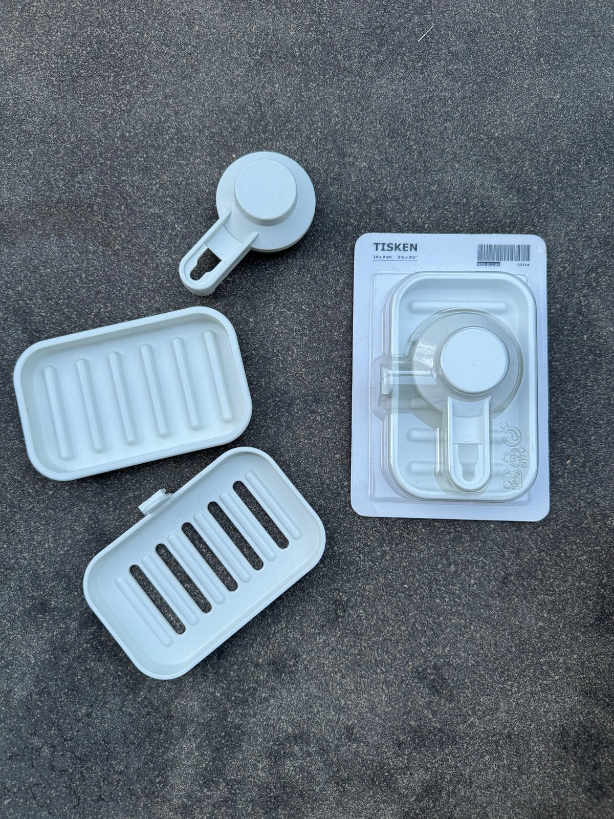 2 x IKEA Tisken Zeephouder - Nieuw, IKEA, Wit, Nieuw, Zeepdispenser/zeepbakje
