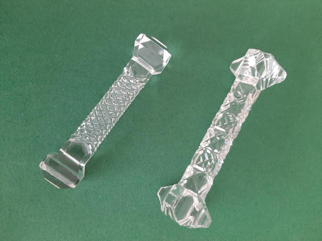 Elegante kristallen messenleggers, Ophalen of Verzenden