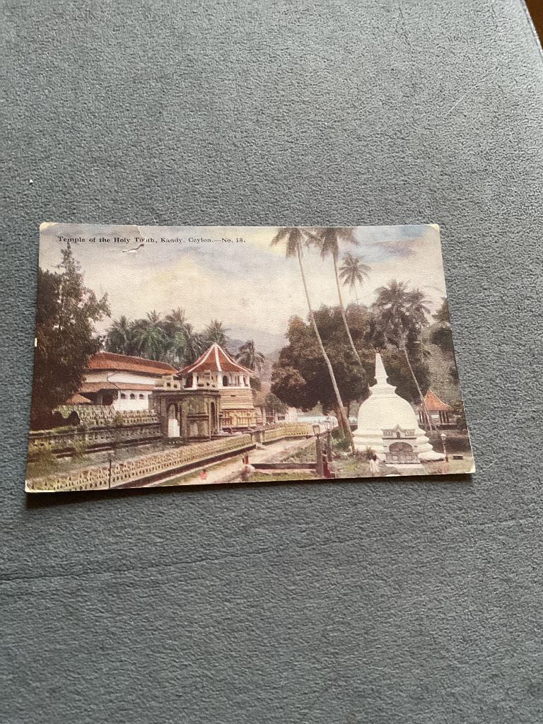 Ansichtkaart Ceylon, Ophalen of Verzenden, 1920 tot 1940, Gelopen, Buiten Europa