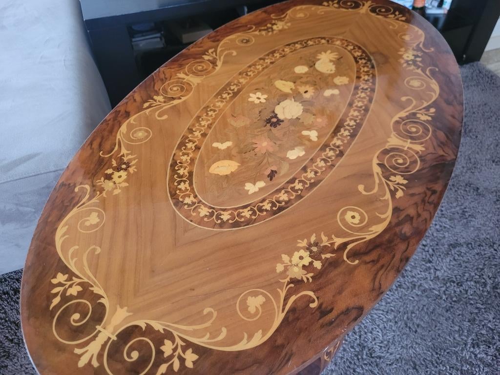 Salontafel en bijzettafel met muziekrol, mogen ook apart weg, Antiek en Kunst, Antiek | Meubels | Tafels, Ophalen