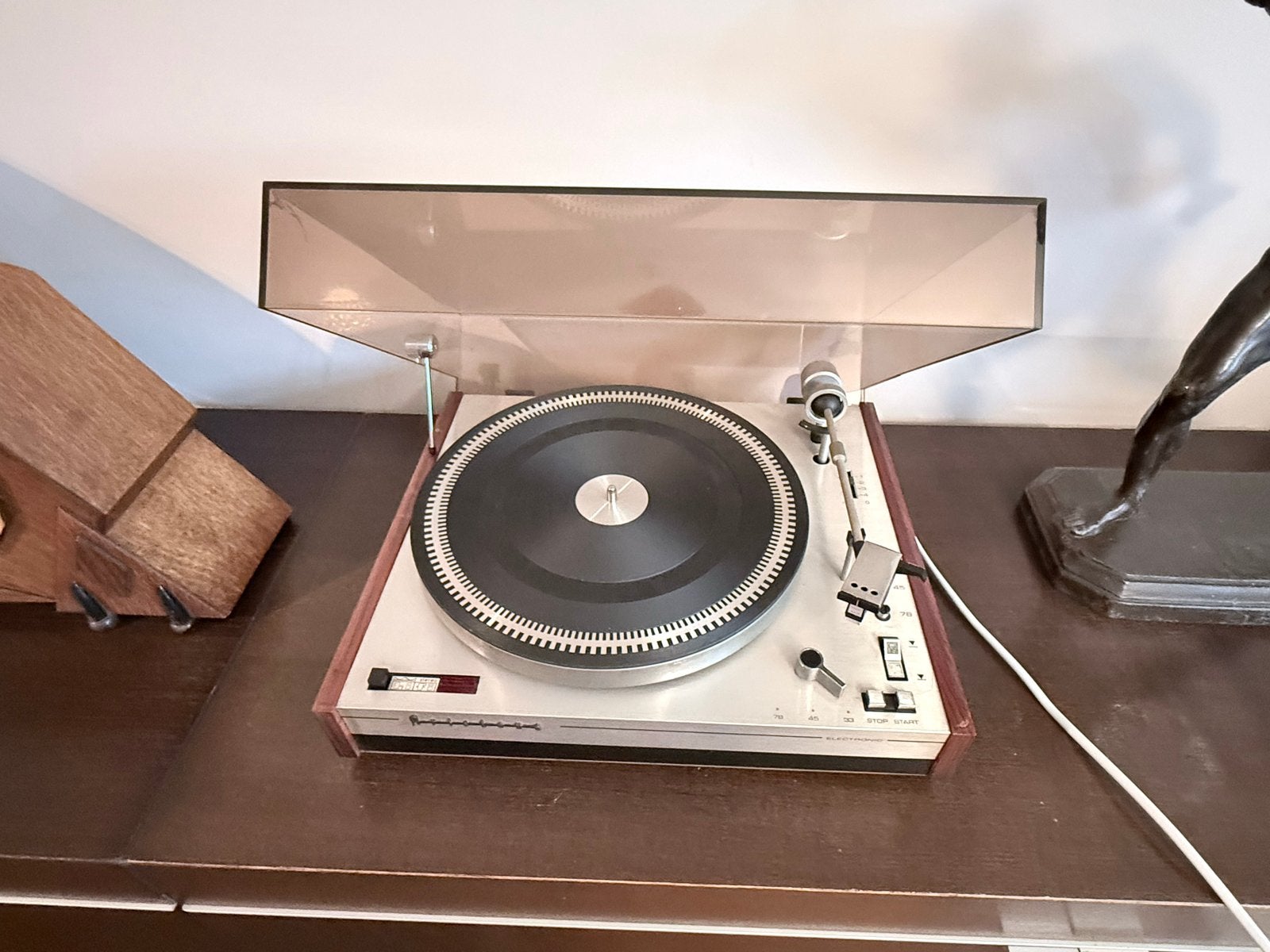 Vintage Philips Electronic Platenspeler, Ophalen, Philips, Gebruikt, Automatisch