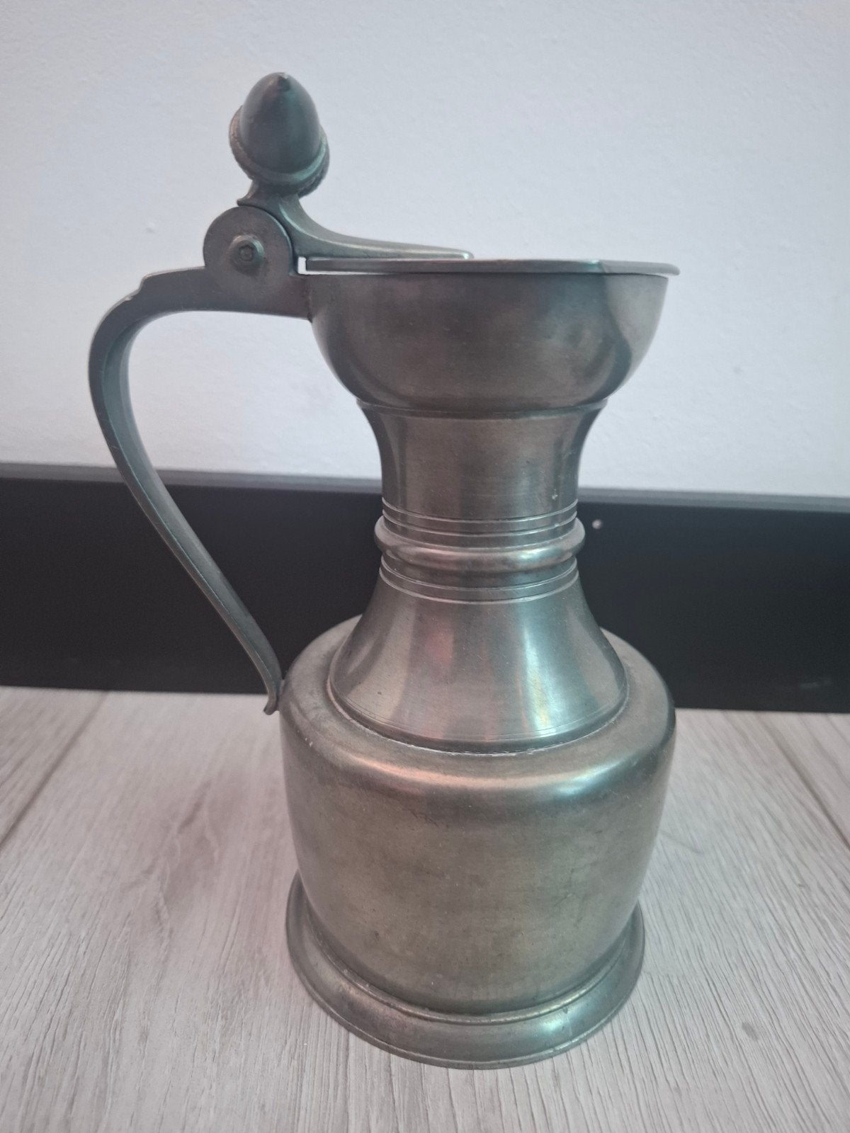 Antieke tinnen kan van KMD Daalderop, Tiel, Nederland, Antiek en Kunst, Ophalen of Verzenden