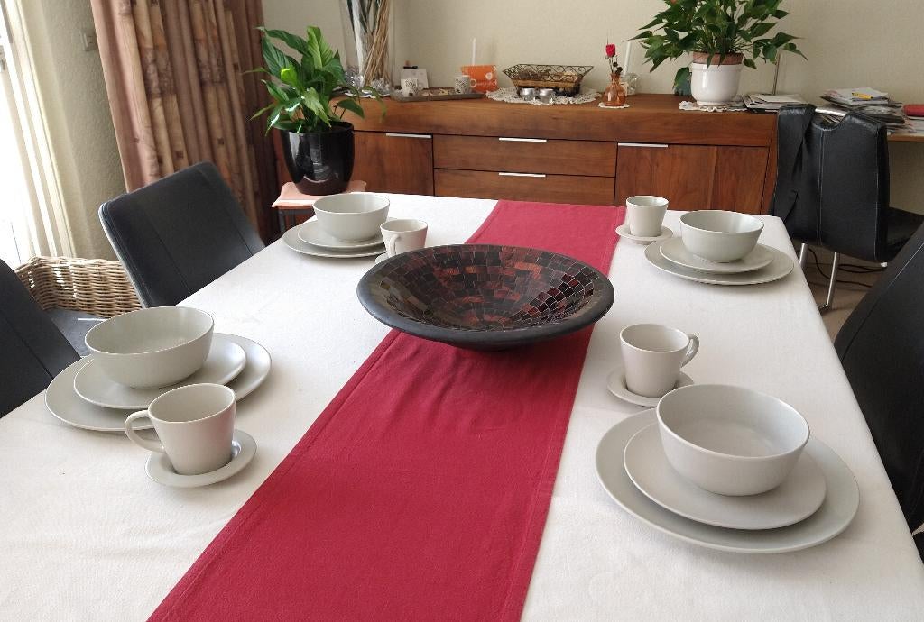 Dinera servies van Ikea voor 4 personen - 20-delig, Ophalen, Overige materialen, Zo goed als nieuw, Effen