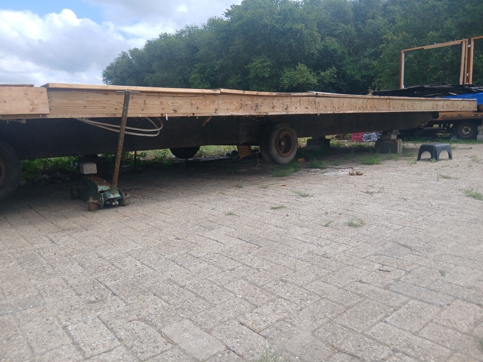 chassis woonwagen tinyhouse, Ophalen, Overige materialen