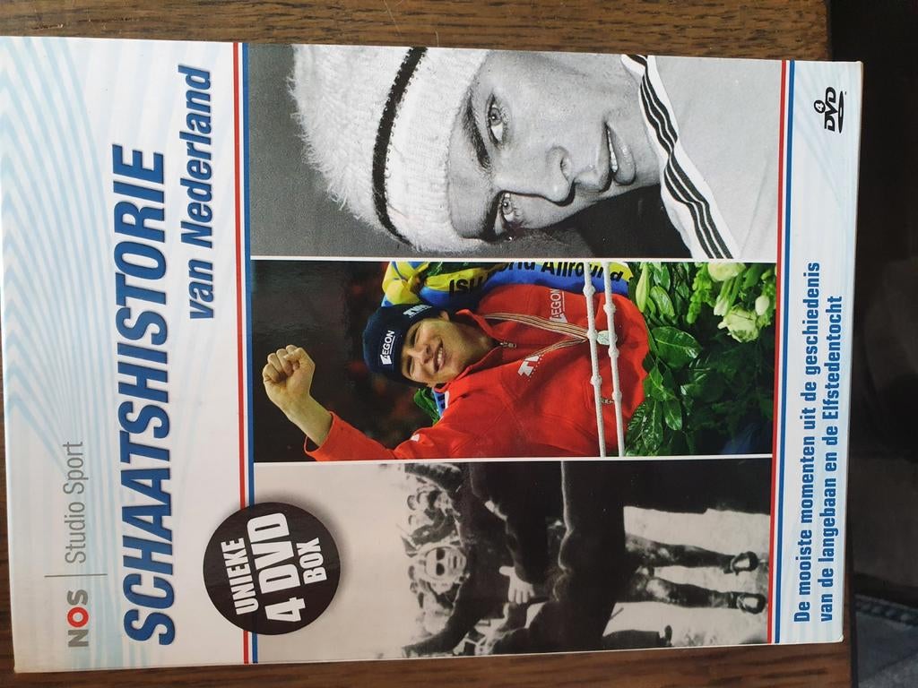 NOS Studio Sport Schaatsgeschiedenis DVD Box (4 discs), Alle leeftijden, Ophalen, Documentaire