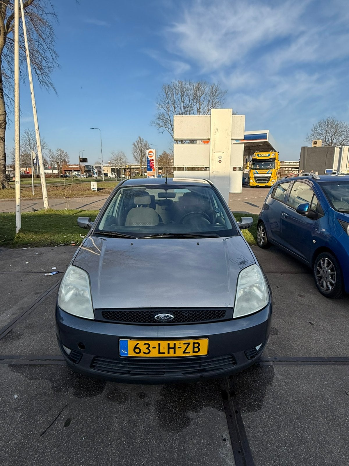 Ford Fiësta 1.4 16V 5DR 2003 Grijs, Voorwielaandrijving, Euro 5, Stof, 40 €/maand