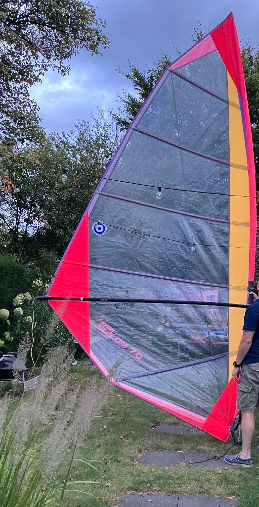 Surfzeilen 1x Neilpryde 7,0 1x Neilpryde 4,9 en 1x ART 5,8, Ophalen, 5 tot 6.5 m², Neilpryde, Zeil