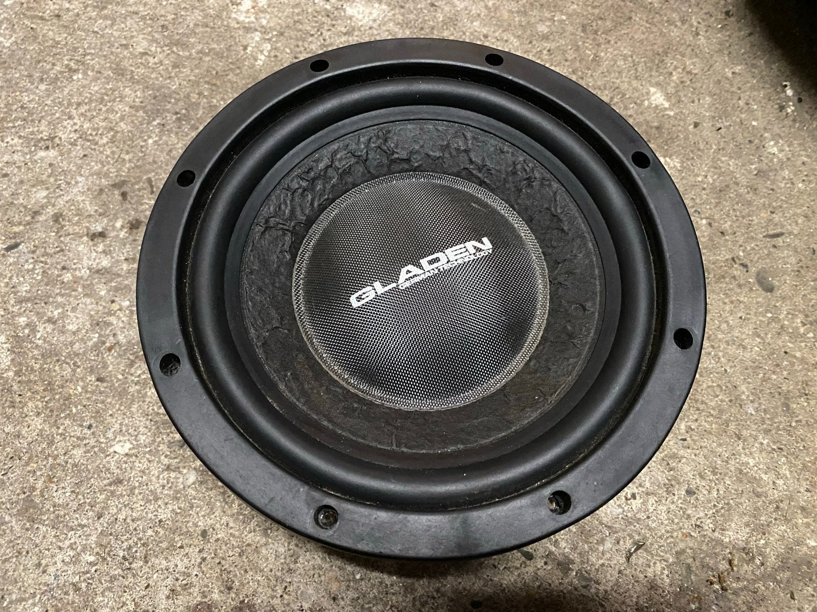Gladen RS08 RS 08 allround German Technology subwoofer, Auto diversen, Ophalen of Verzenden, Gebruikt