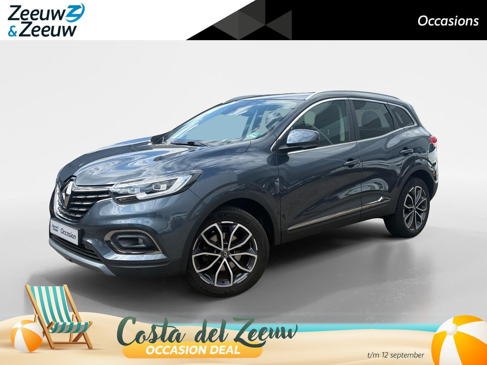 Renault Kadjar 1.3 TCe Intens | Achteruitrijcamera | Apple C, Auto's, Voorwielaandrijving, Gebruikt, 4 cilinders, Leder en Stof
