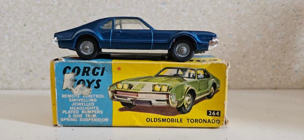 Corgi Toys Oldsmobile Toronado nr. 264 (1966-1969), Hobby en Vrije tijd, Modelauto's | 1:43, Ophalen of Verzenden, Gebruikt, Auto