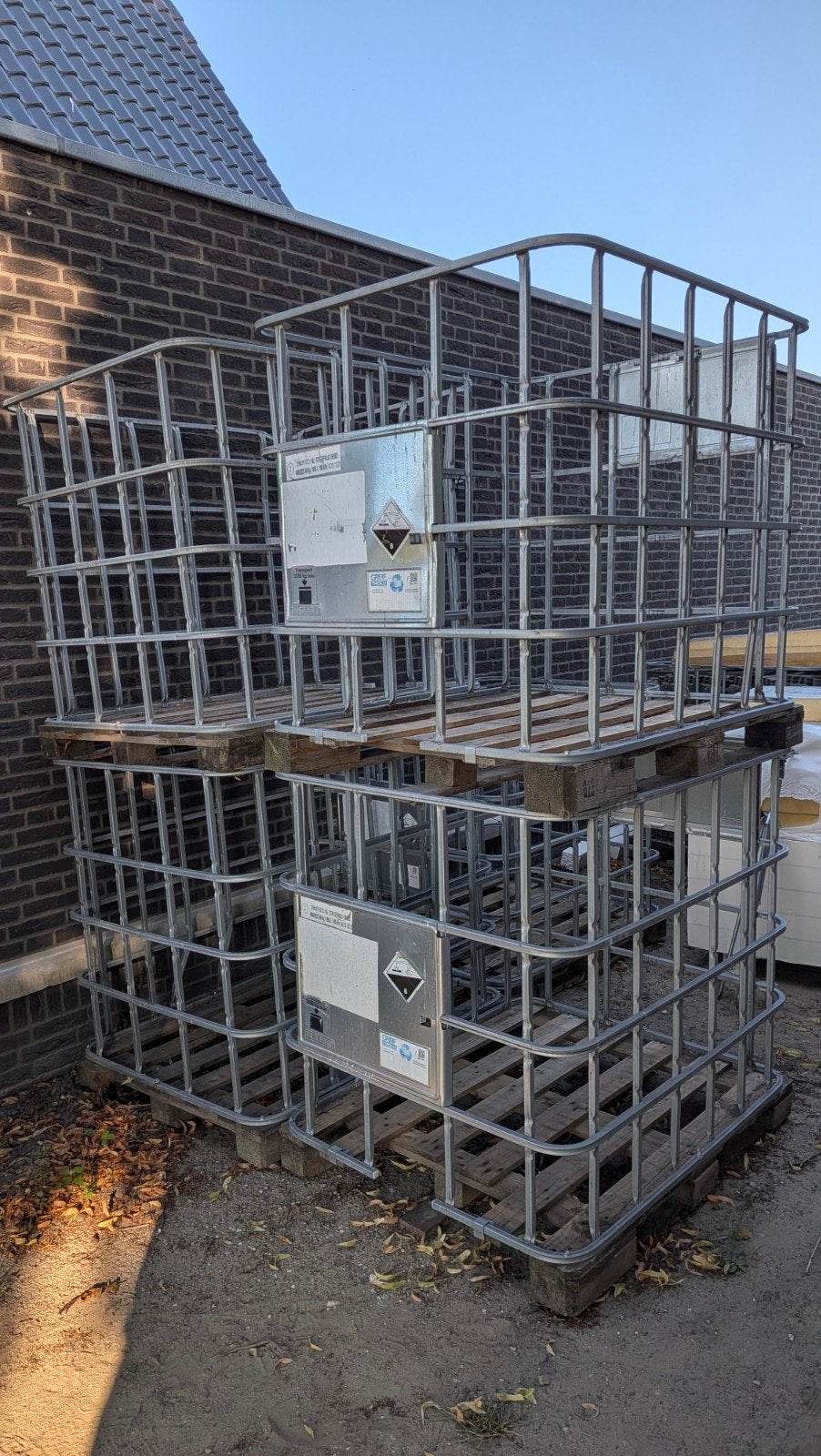 2stuks IBC-containers / opslagkooien / ibc kratten, Ophalen
