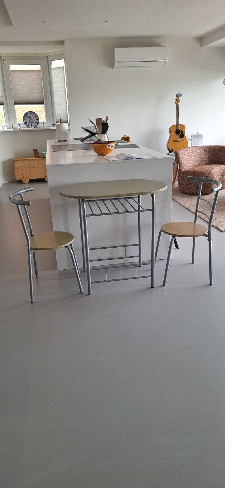 Compacte eettafel met twee stoelen, Modern, Compact, 50 tot 100 cm, Tot twee personen, 50 tot 100 cm