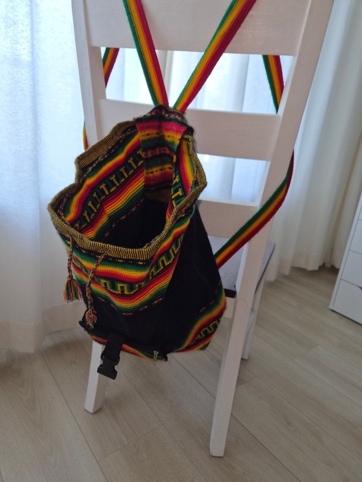 Rasta bag te koop - knitted - rasta, Ophalen, Zo goed als nieuw, Zwart, Overige typen