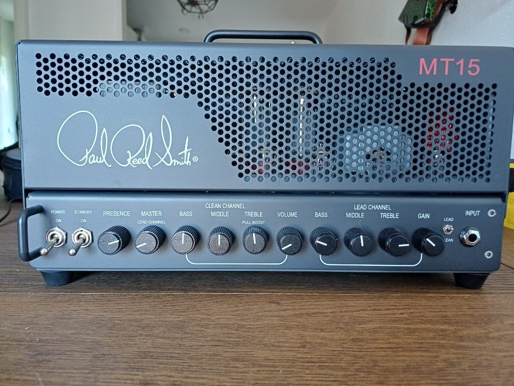 PRS MT-15 Mark Tremonti (v1) – 15W Tube Amp Head, Muziek en Instrumenten, Versterkers | Bas en Gitaar, Ophalen, Zo goed als nieuw