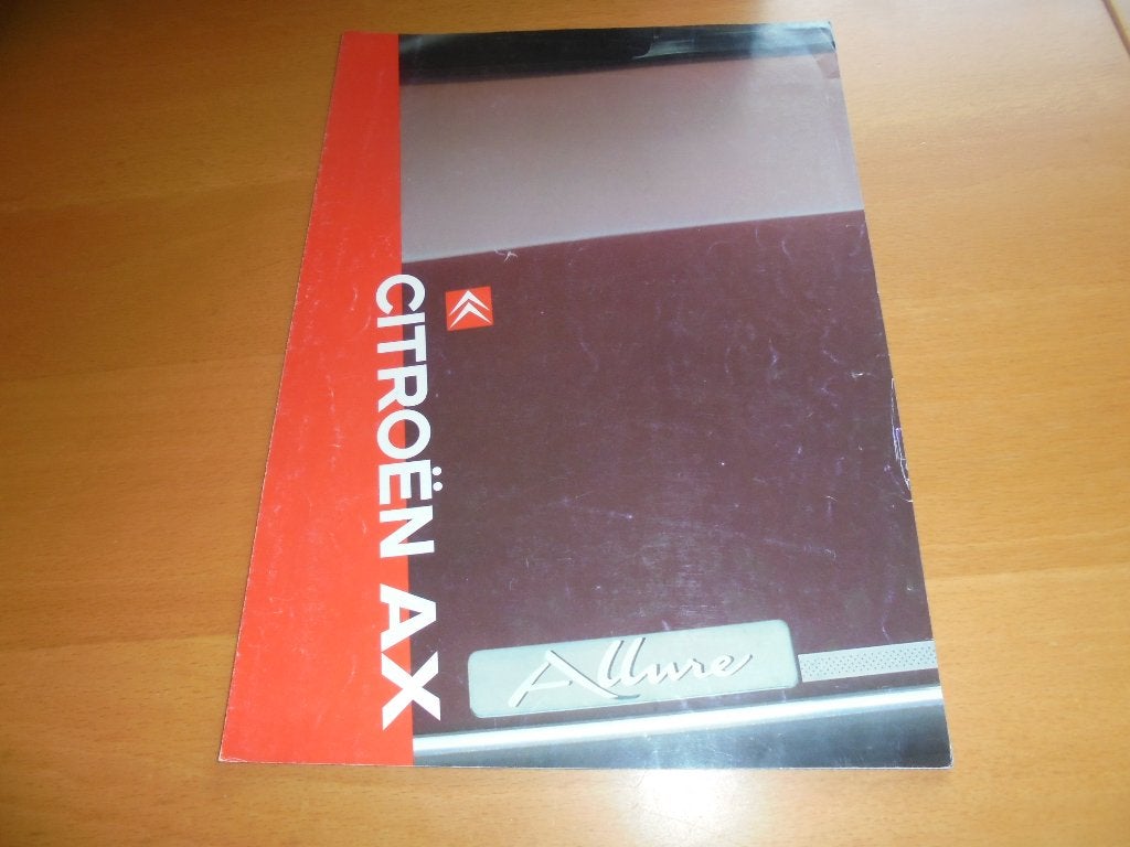 brochure Citroen AX Allure, Ophalen of Verzenden, Gelezen, Citroën