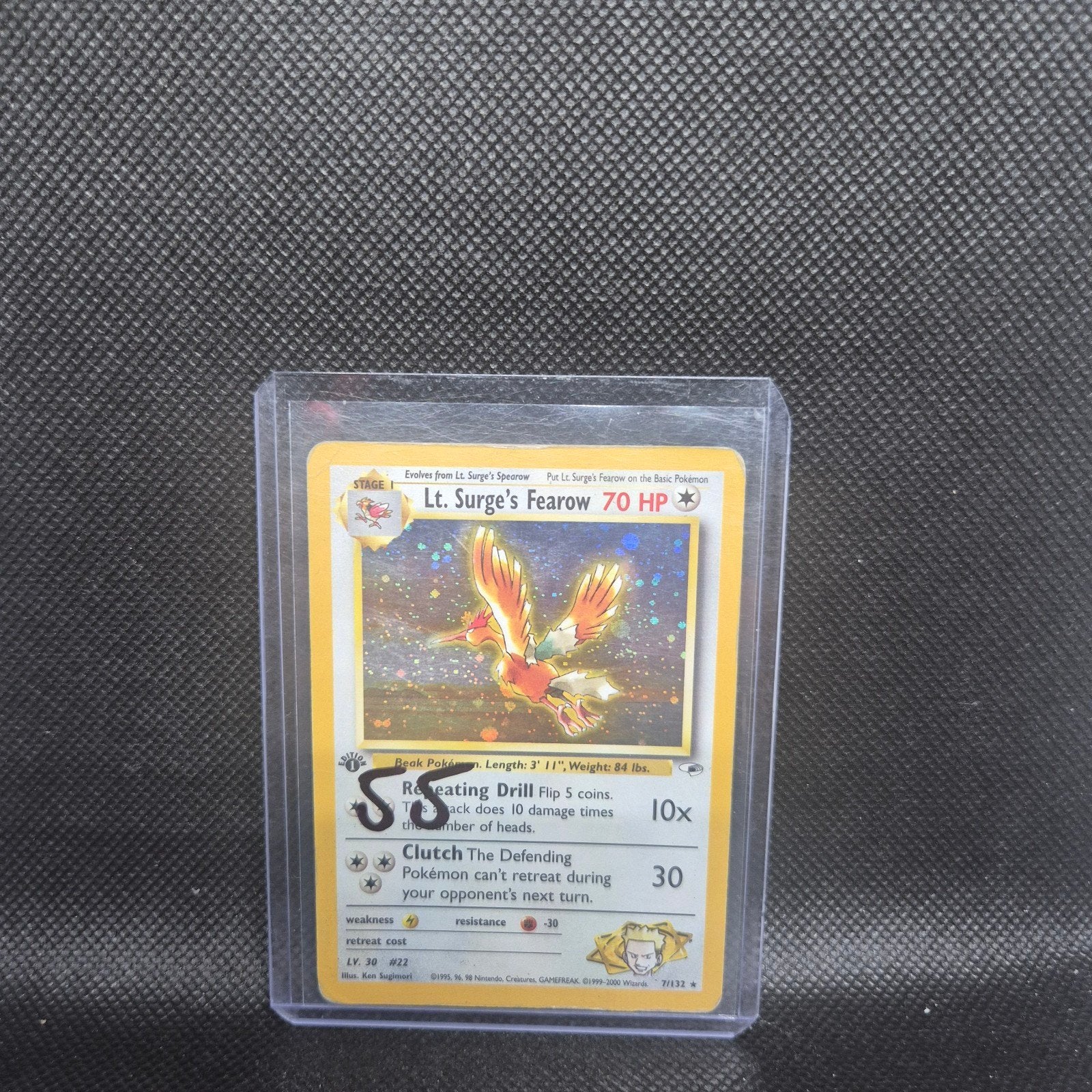 Lt. Surges Fearow 1st Edition Gym, Hobby en Vrije tijd, Verzamelkaartspellen | Pokémon, Ophalen of Verzenden, Zo goed als nieuw