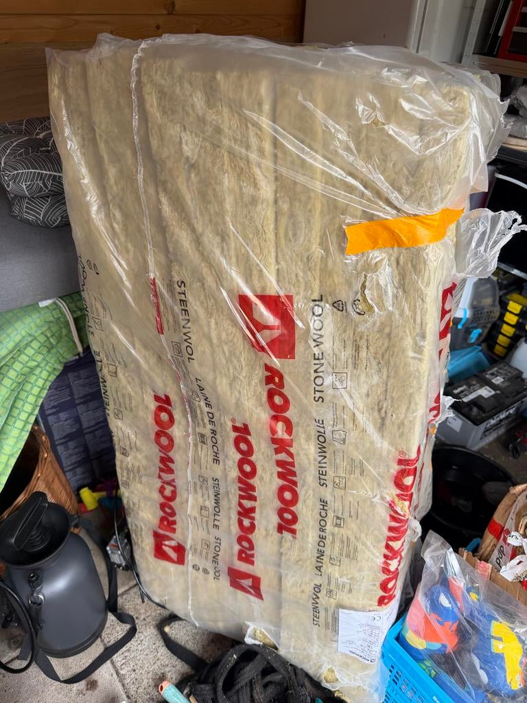 Rockwool Steenwol Isolatieplaten - Nieuw in verpakking, Doe-het-zelf en Verbouw, Isolatie en Afdichting, Dakisolatie, 4 tot 8 cm