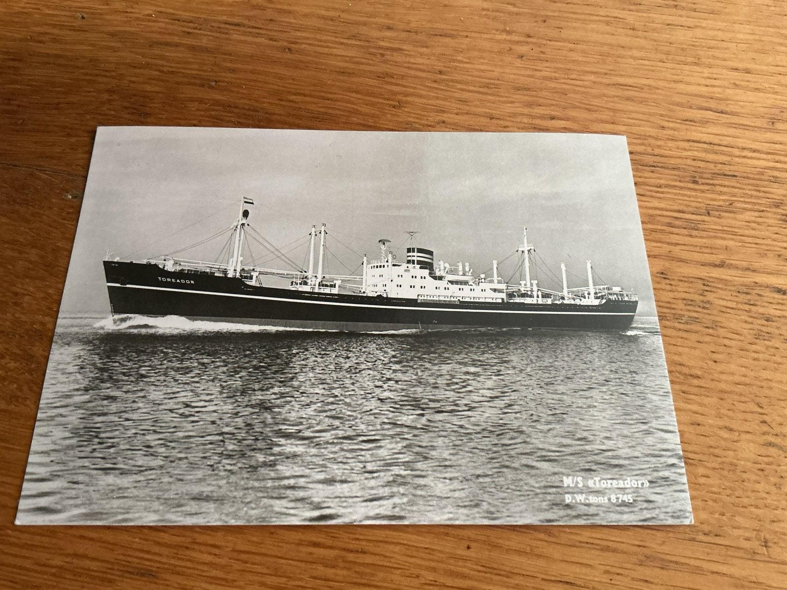 S721 Wilhelmsen Lines Oslo MS TOREADOR, Ophalen of Verzenden, Zo goed als nieuw, Kaart, Foto of Prent