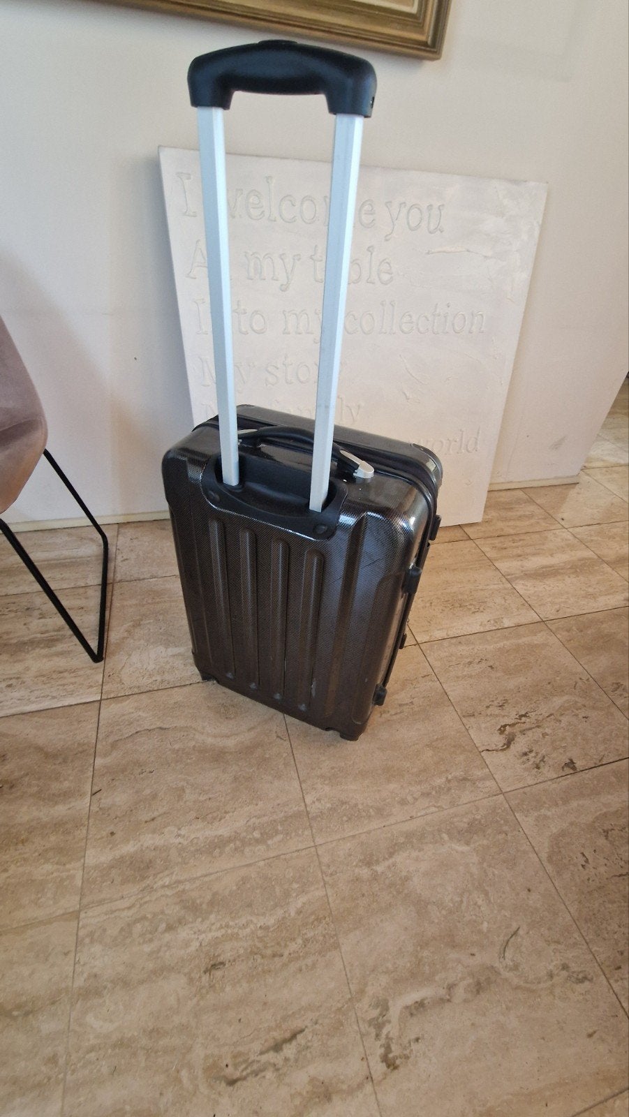 Rolkoffer, Ophalen, 50 tot 60 cm, Hard kunststof, Zo goed als nieuw