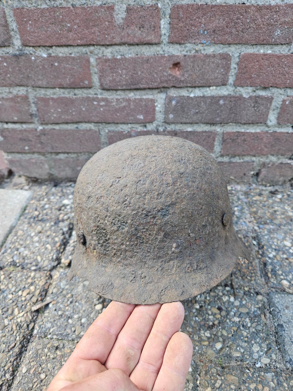 M42 helm duits, Ophalen of Verzenden, Duitsland, Helm of Baret