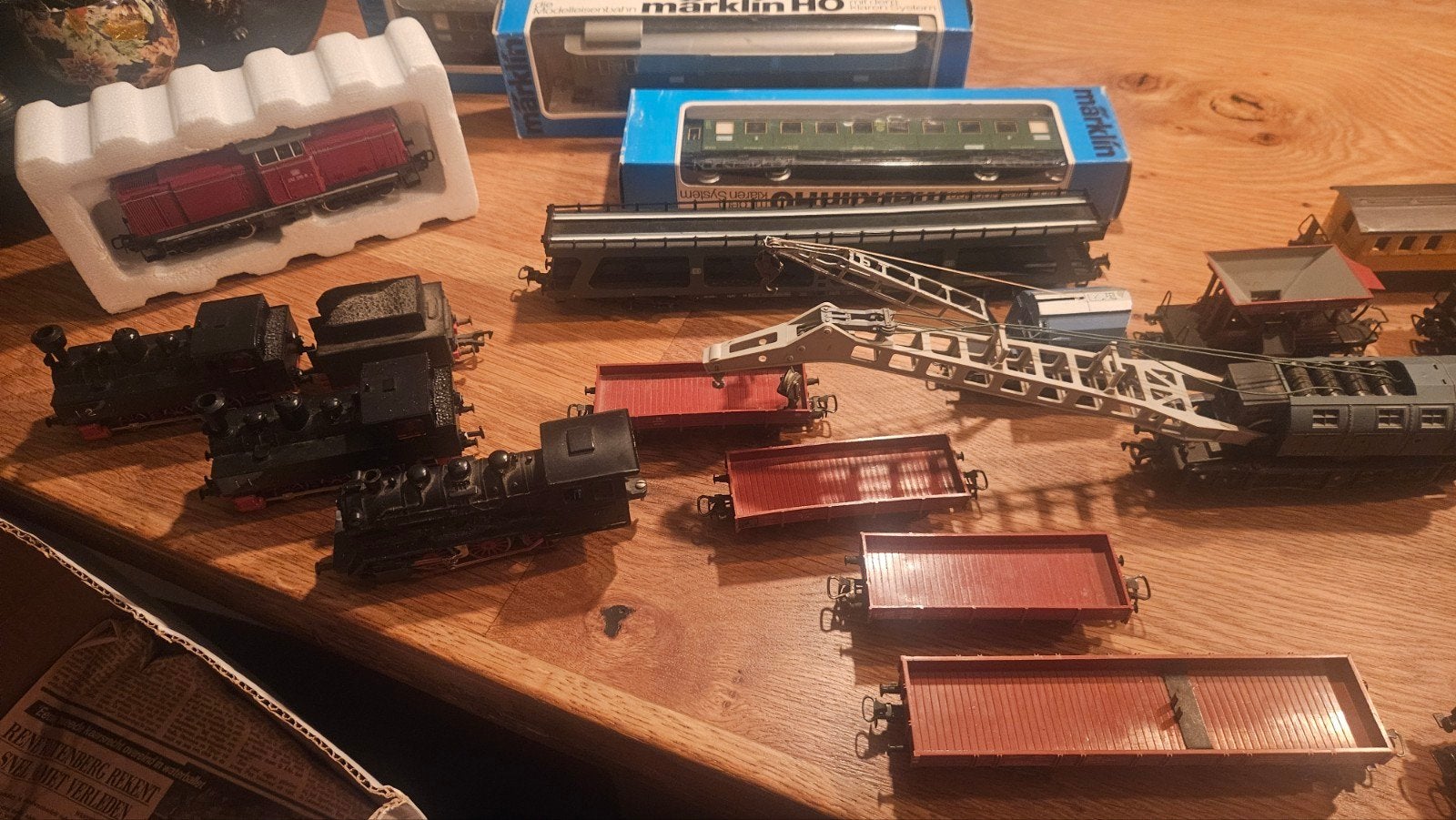 Complete Marklin spoorbaan met toebehoren, Ophalen, Wisselstroom, Märklin, Gebruikt