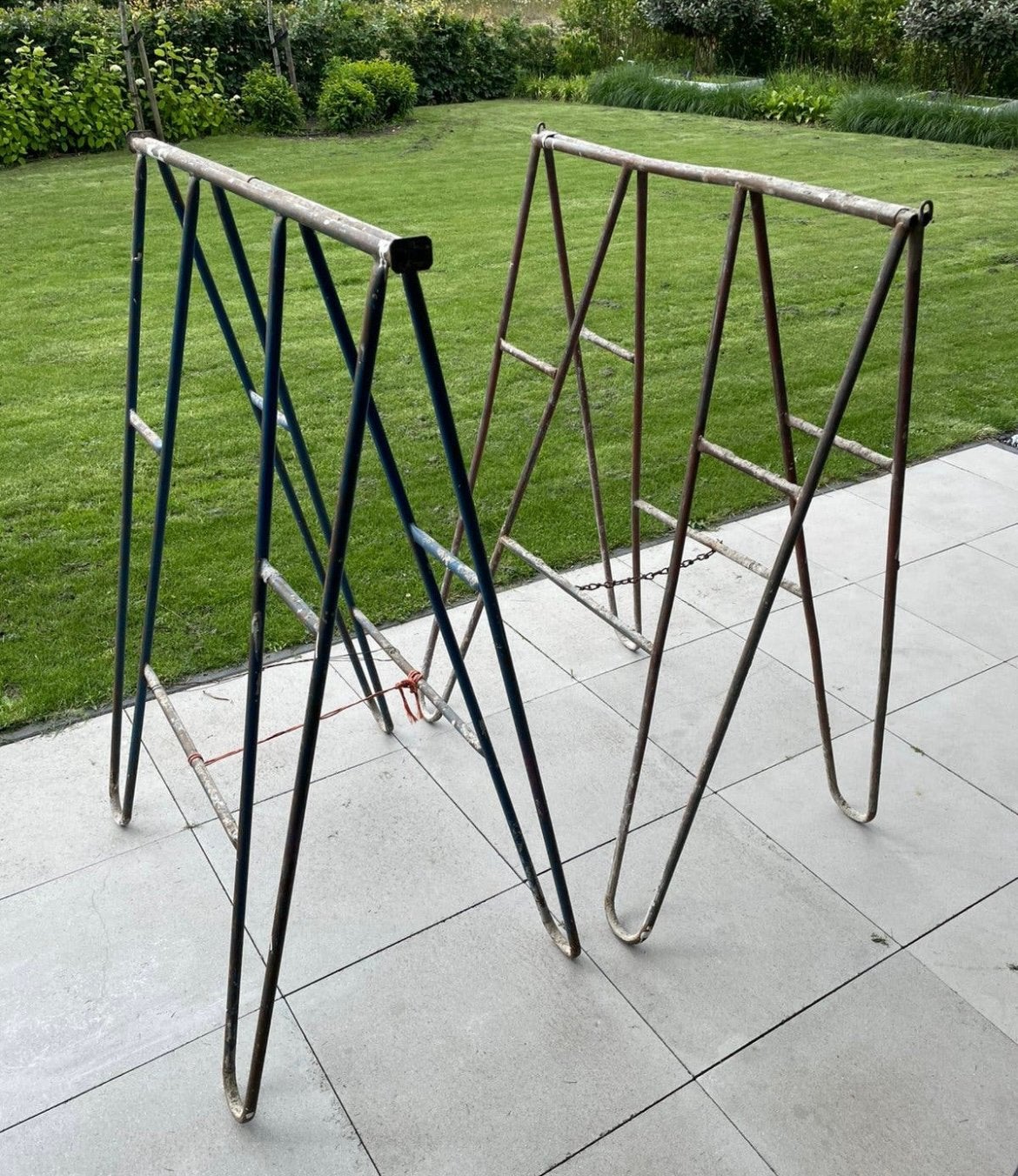 2 x metselschragen/ bouwschragen 1.50 hoog, Ophalen, Gebruikt, Overige typen, Minder dan 2 meter